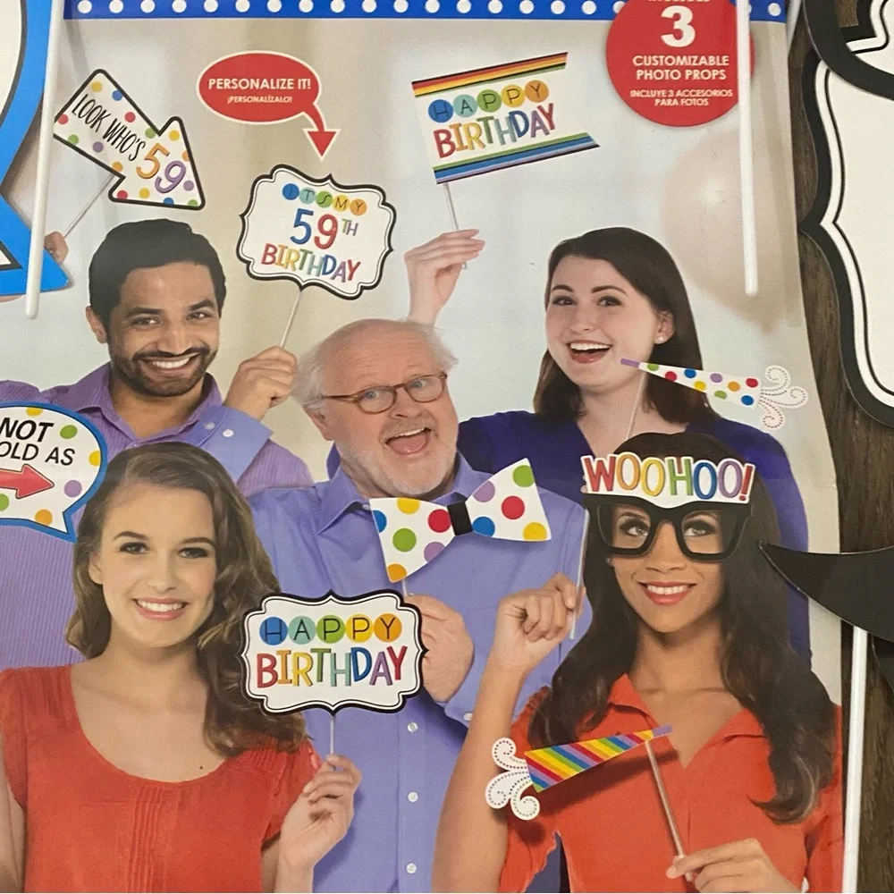 50th Birthday photo props